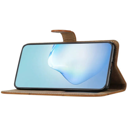 For Samsung Galaxy A06 Case Crazy Horse Texture PU Leather Wallet Stand Phone Cover
