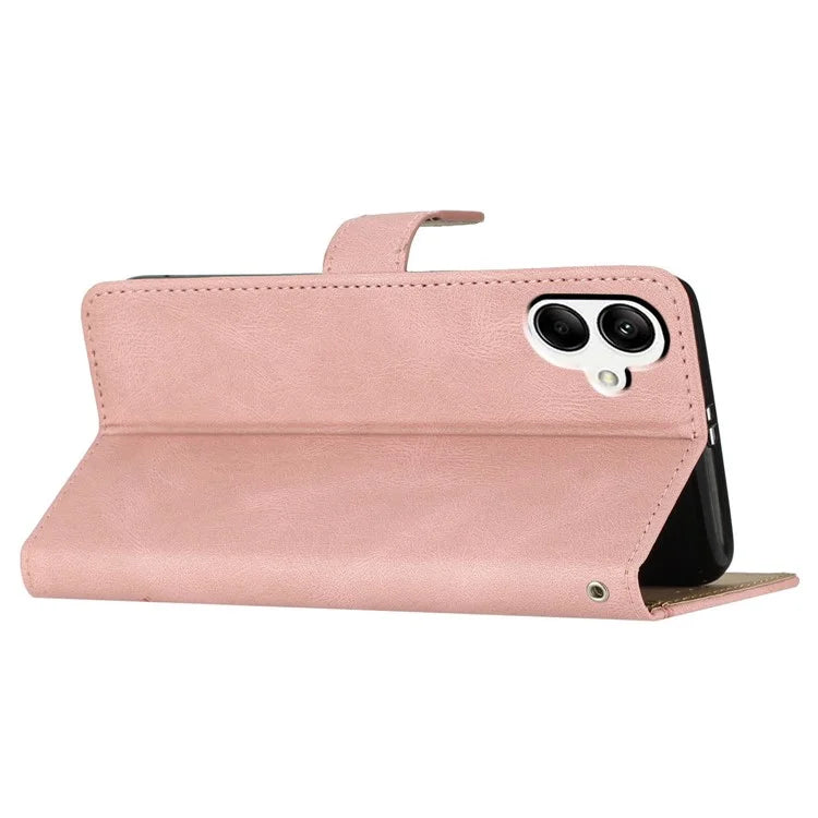For Samsung Galaxy A06 Case Crazy Horse Texture PU Leather Wallet Stand Phone Cover