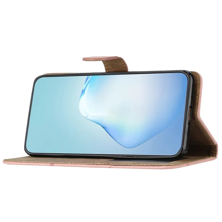 For Samsung Galaxy A06 Case Crazy Horse Texture PU Leather Wallet Stand Phone Cover
