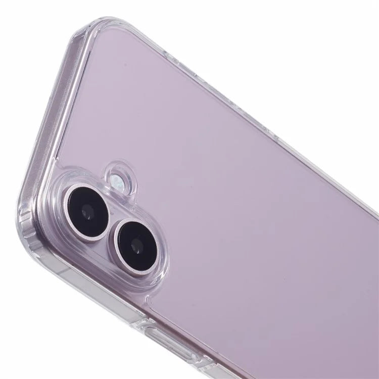 X-LEVEL For iPhone 16 Plus Case Acrylic+Silicone Anti-Scratch Clear Back Phone Cover