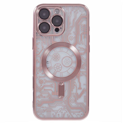 AR Series For iPhone 16 Pro Max Case Compatible with MagSafe Gear Design TPU Phone Cover with Lens Film