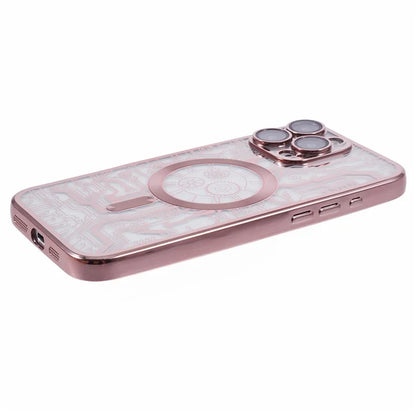 AR Series For iPhone 16 Pro Max Case Compatible with MagSafe Gear Design TPU Phone Cover with Lens Film