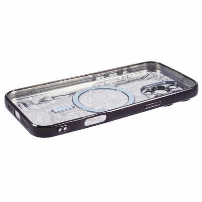 AR Series For iPhone 16 Pro Max Case Compatible with MagSafe Gear Design TPU Phone Cover with Lens Film