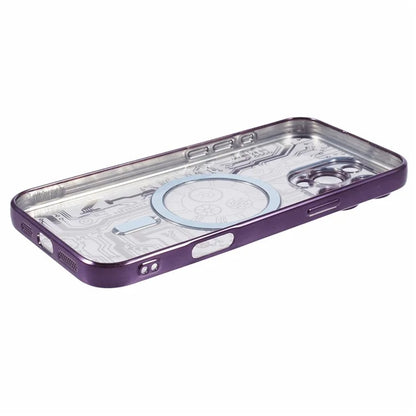 AR Series For iPhone 16 Pro Max Case Compatible with MagSafe Gear Design TPU Phone Cover with Lens Film