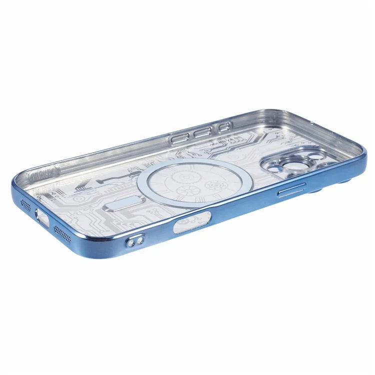 AR Series For iPhone 16 Pro Max Case Compatible with MagSafe Gear Design TPU Phone Cover with Lens Film