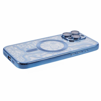 AR Series For iPhone 16 Pro Max Case Compatible with MagSafe Gear Design TPU Phone Cover with Lens Film