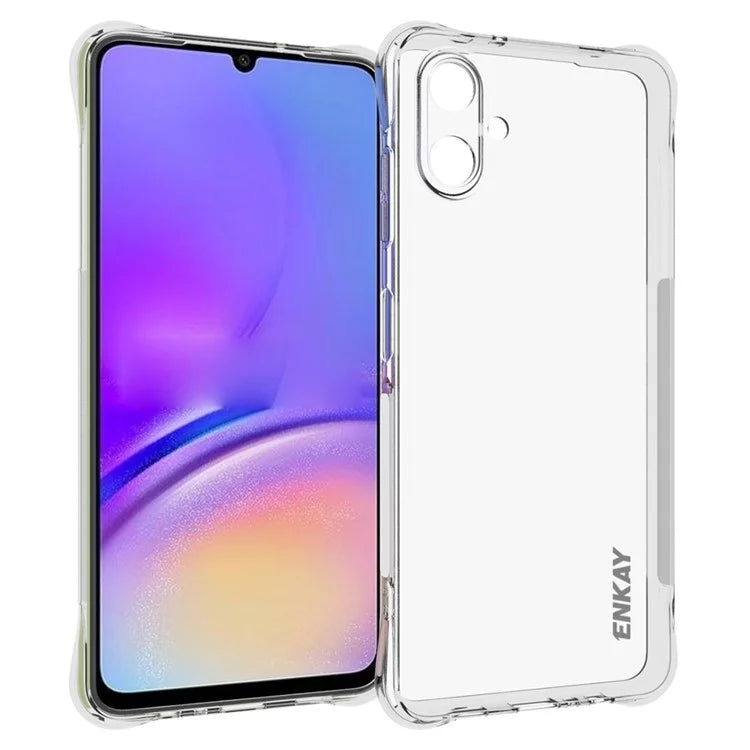 ENKAY HAT PRINCE For Samsung Galaxy A06 Clear Case TPU Phone Cover Corner Airbag Fall Protection