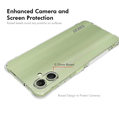 ENKAY HAT PRINCE For Samsung Galaxy A06 Clear Case TPU Phone Cover Corner Airbag Fall Protection