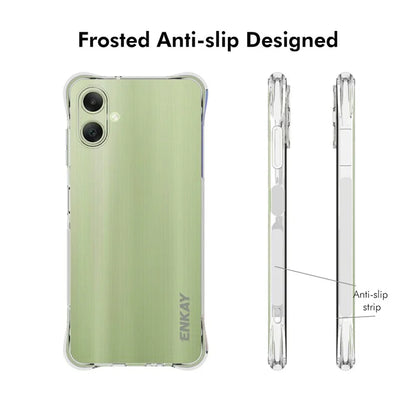 ENKAY HAT PRINCE For Samsung Galaxy A06 Clear Case TPU Phone Cover Corner Airbag Fall Protection