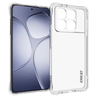 ENKAY HAT PRINCE For Xiaomi Redmi K70 Ultra Clear Case TPU Phone Cover Corner Airbag Fall Protection