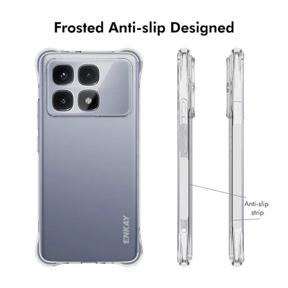 ENKAY HAT PRINCE For Xiaomi Redmi K70 Ultra Clear Case TPU Phone Cover Corner Airbag Fall Protection