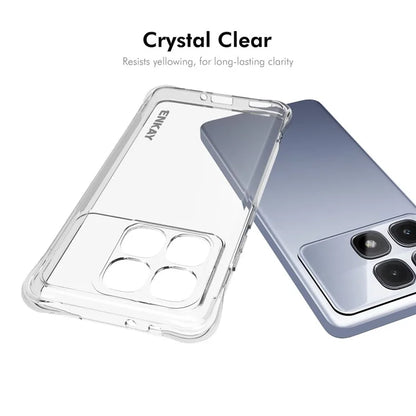 ENKAY HAT PRINCE For Xiaomi Redmi K70 Ultra Clear Case TPU Phone Cover Corner Airbag Fall Protection