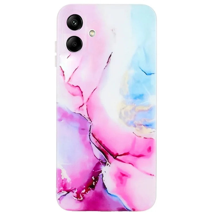 For Samsung Galaxy A06 Case Flexible TPU Marble Pattern Phone Cover