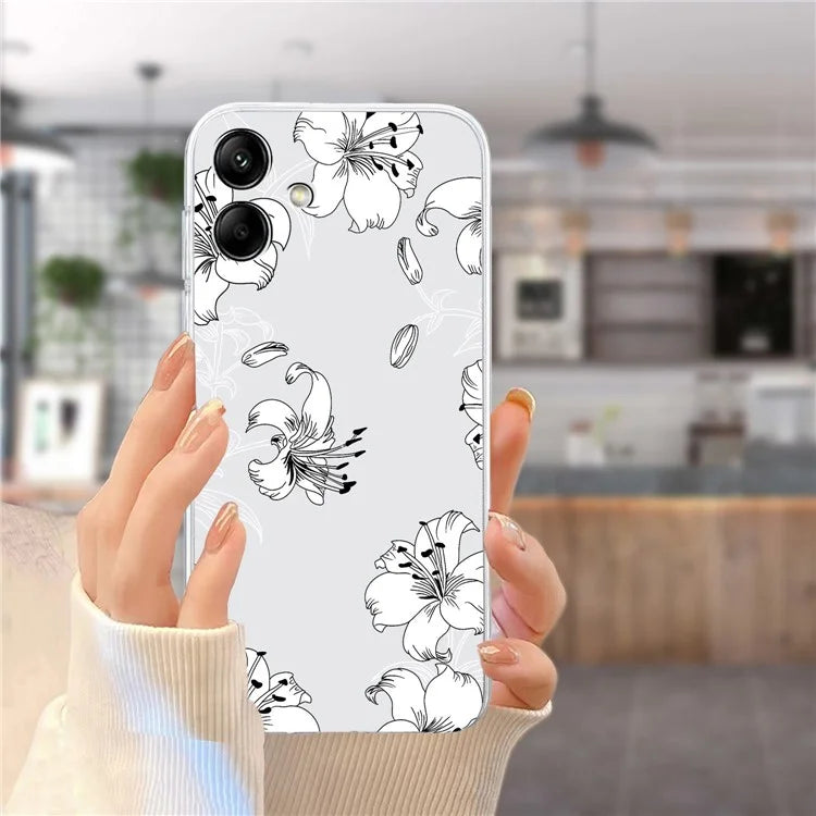 For Samsung Galaxy A06 Case Pattern Printing Soft TPU Back Phone Cover