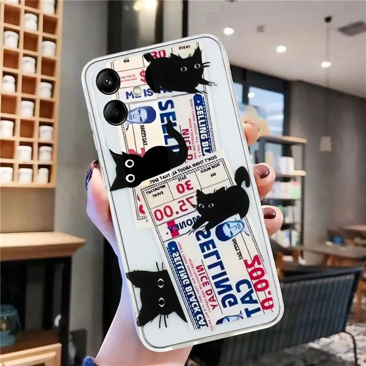 For Samsung Galaxy A06 Case Pattern Printing Soft TPU Back Phone Cover