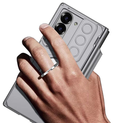 GKK For Samsung Galaxy Z Fold6 5G Kickstand Case Magnetic Hinge Protection PC Phone Cover with Screen Film