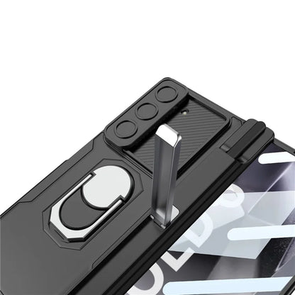 GKK For Samsung Galaxy Z Fold6 5G Kickstand Case Magnetic Hinge Protection PC Phone Cover with Screen Film