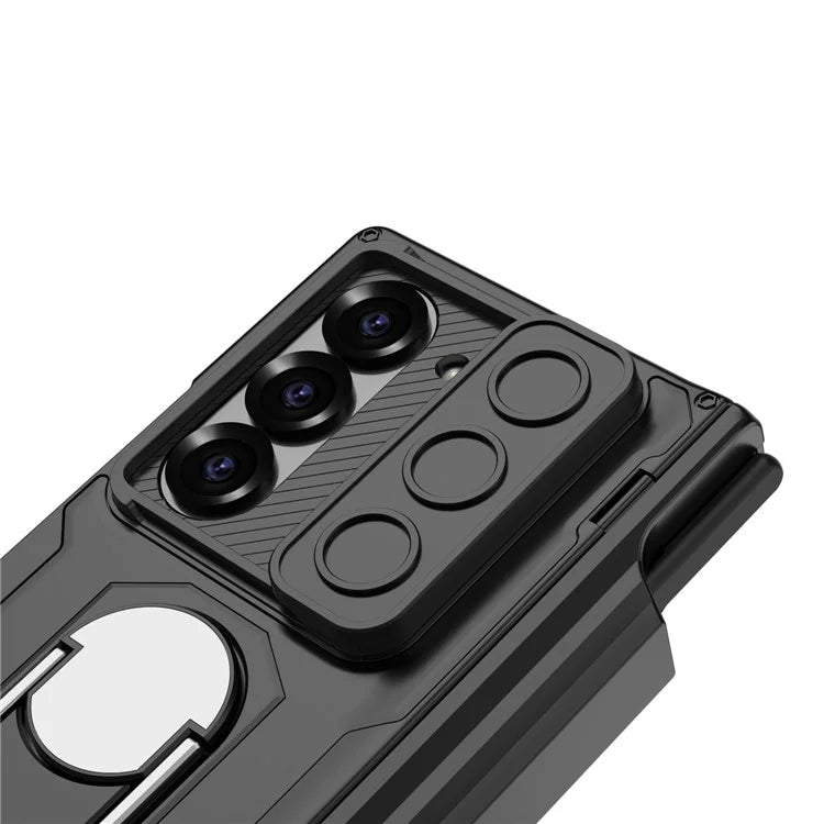 GKK For Samsung Galaxy Z Fold6 5G Kickstand Case Magnetic Hinge Protection PC Phone Cover with Screen Film