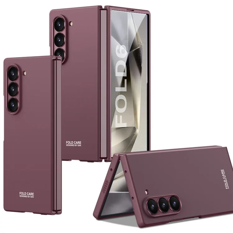 GKK For Samsung Galaxy Z Fold6 5G Case Compatible with MagSafe PC Phone Cover with Screen Film