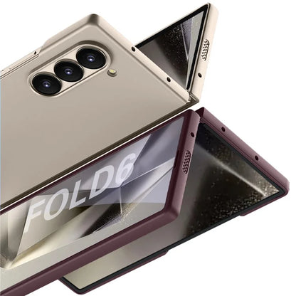 GKK For Samsung Galaxy Z Fold6 5G Case Compatible with MagSafe PC Phone Cover with Screen Film