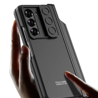 GKK For Samsung Galaxy Z Fold6 5G Kickstand Case Magnetic Hinge Protection PC Phone Cover with Screen Film