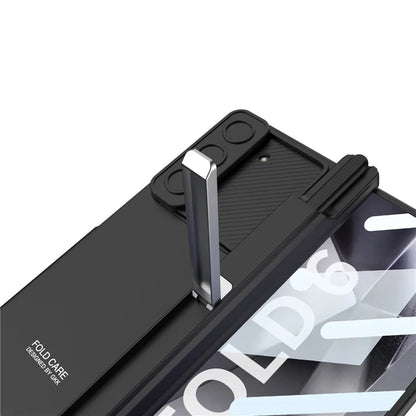 GKK For Samsung Galaxy Z Fold6 5G Kickstand Case Magnetic Hinge Protection PC Phone Cover with Screen Film