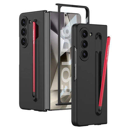 GKK For Samsung Galaxy Z Fold6 5G Case with Screen Film, Pencil Ultra Thin PC Phone Cover