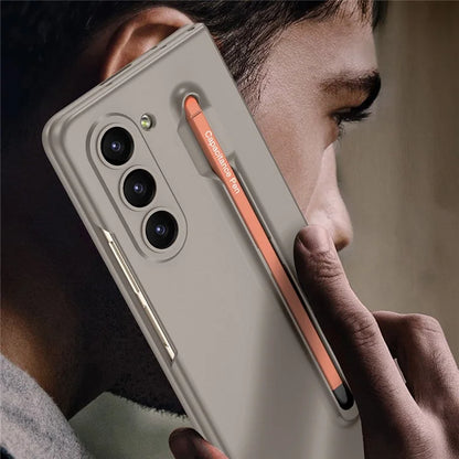GKK For Samsung Galaxy Z Fold6 5G Case with Screen Film, Pencil Ultra Thin PC Phone Cover