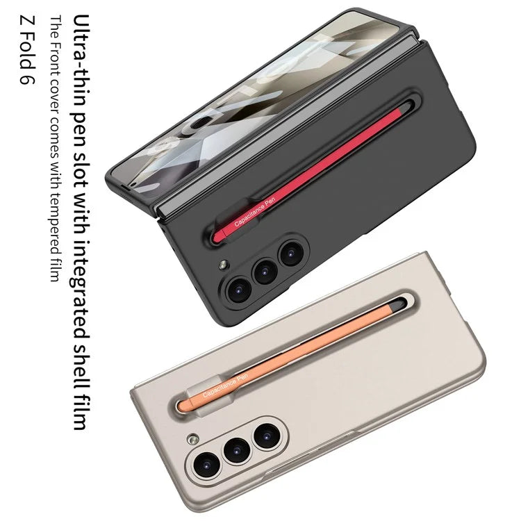 GKK For Samsung Galaxy Z Fold6 5G Case with Screen Film, Pencil Ultra Thin PC Phone Cover