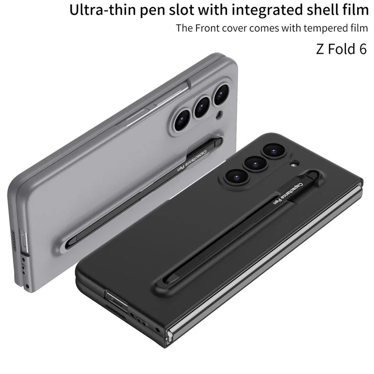 GKK For Samsung Galaxy Z Fold6 5G Case with Screen Film, Pencil Ultra Thin PC Phone Cover