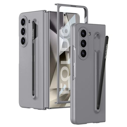 GKK For Samsung Galaxy Z Fold6 5G Case with Screen Film, Pencil Ultra Thin PC Phone Cover