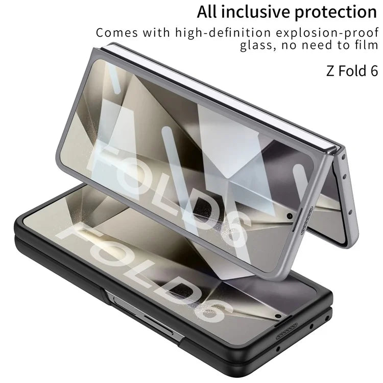 GKK For Samsung Galaxy Z Fold6 5G Case with Screen Film, Pencil Ultra Thin PC Phone Cover