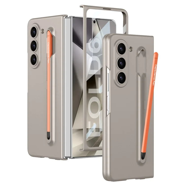 GKK For Samsung Galaxy Z Fold6 5G Case with Screen Film, Pencil Ultra Thin PC Phone Cover
