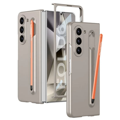 GKK For Samsung Galaxy Z Fold6 5G Case with Screen Film, Pencil Ultra Thin PC Phone Cover