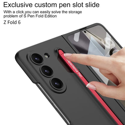 GKK For Samsung Galaxy Z Fold6 5G Case with Screen Film, Pencil Ultra Thin PC Phone Cover