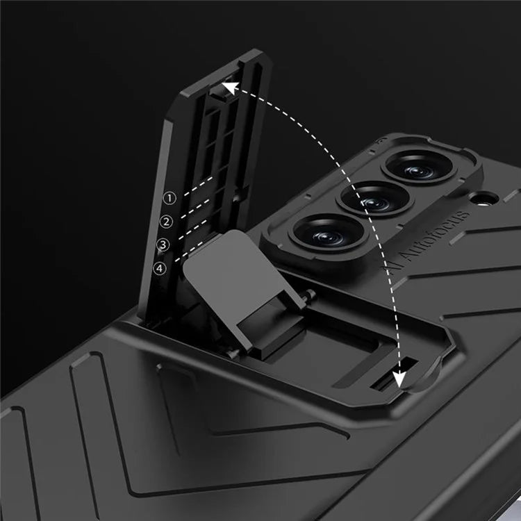 GKK For Samsung Galaxy Z Fold6 5G Case Magnetic Hinge Protection Kickstand PC Phone Cover with Screen Film