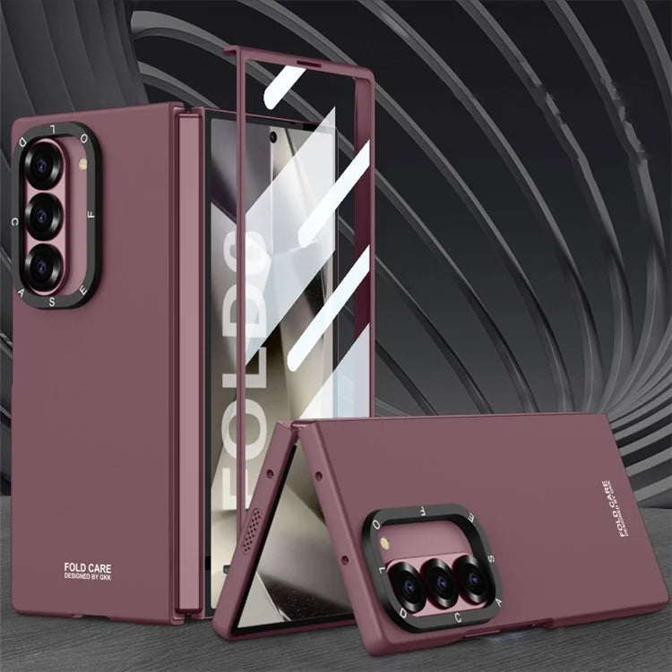 GKK For Samsung Galaxy Z Fold6 5G Case with Screen Film Ultra Thin PC Phone Cover