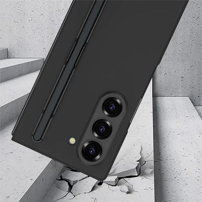 GKK For Samsung Galaxy Z Fold6 5G Case Anti-Drop Pencil Slot PC Phone Cover with Screen Film