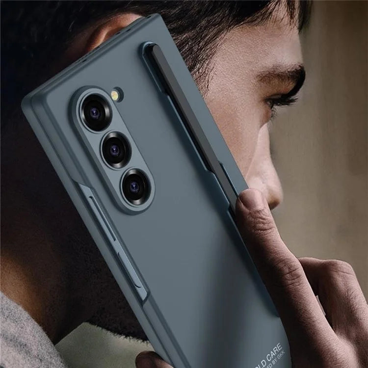 GKK For Samsung Galaxy Z Fold6 5G Case Anti-Drop Pencil Slot PC Phone Cover with Screen Film