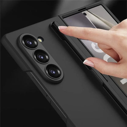 GKK For Samsung Galaxy Z Fold6 5G Case Anti-Drop Pencil Slot PC Phone Cover with Screen Film