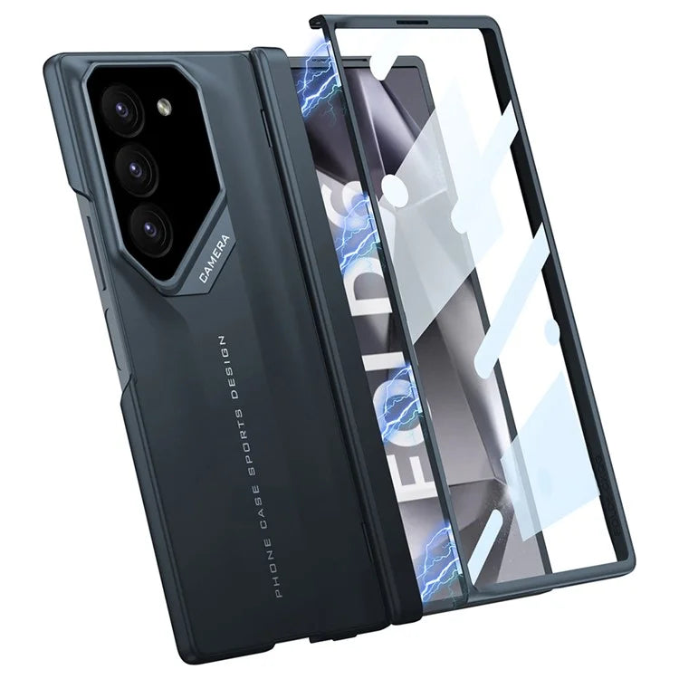 GKK For Samsung Galaxy Z Fold6 5G Case Shockproof PC Phone Cover with Screen Film