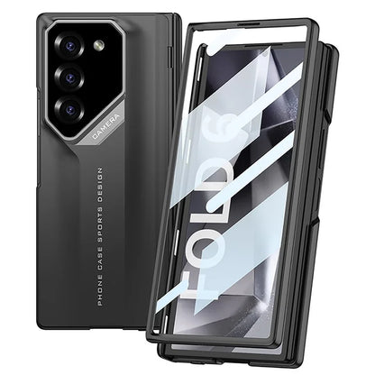 GKK For Samsung Galaxy Z Fold6 5G Case Shockproof PC Phone Cover with Screen Film