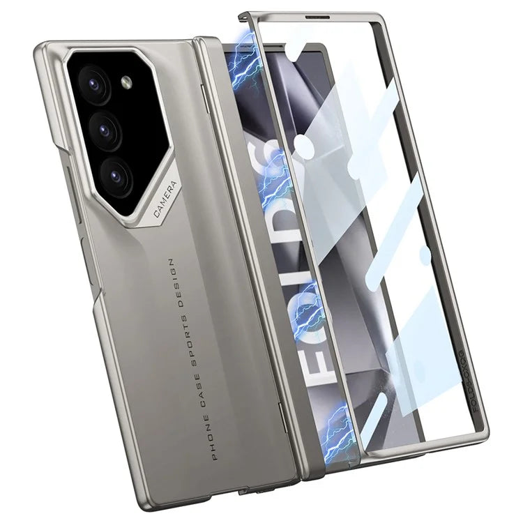 GKK For Samsung Galaxy Z Fold6 5G Case Shockproof PC Phone Cover with Screen Film
