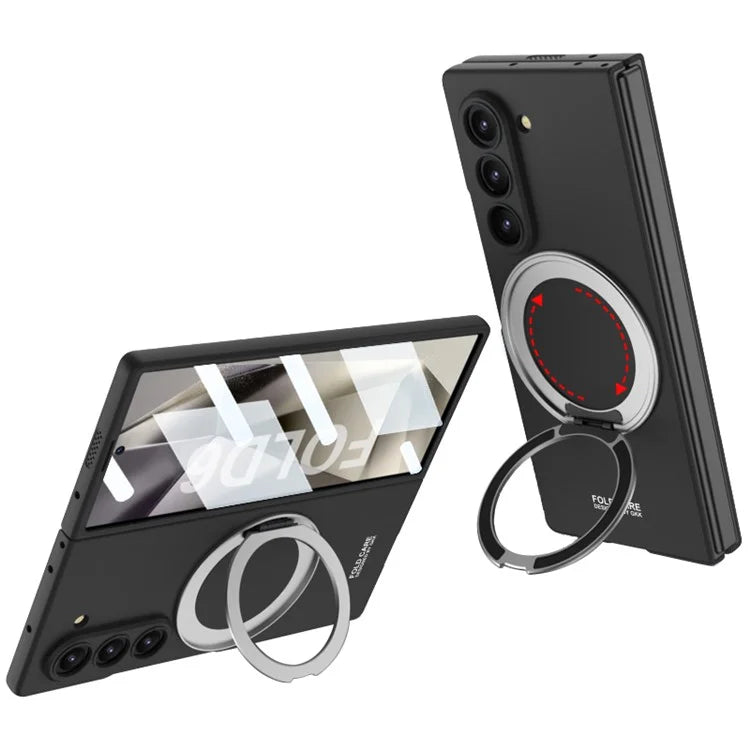 GKK For Samsung Galaxy Z Fold6 5G Kickstand Case Magnetic PC Phone Cover with Screen Film