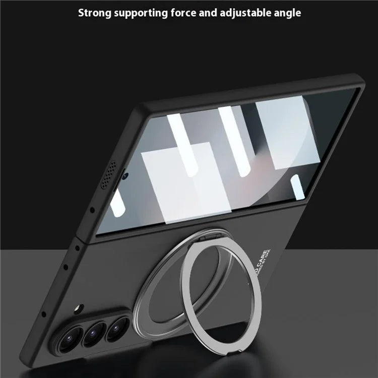 GKK For Samsung Galaxy Z Fold6 5G Kickstand Case Magnetic PC Phone Cover with Screen Film