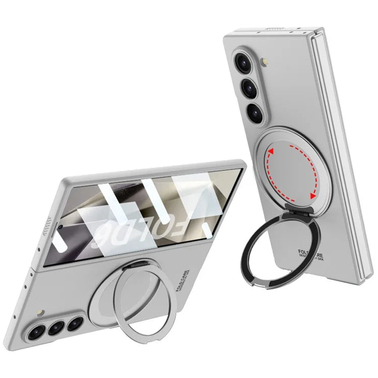 GKK For Samsung Galaxy Z Fold6 5G Kickstand Case Magnetic PC Phone Cover with Screen Film