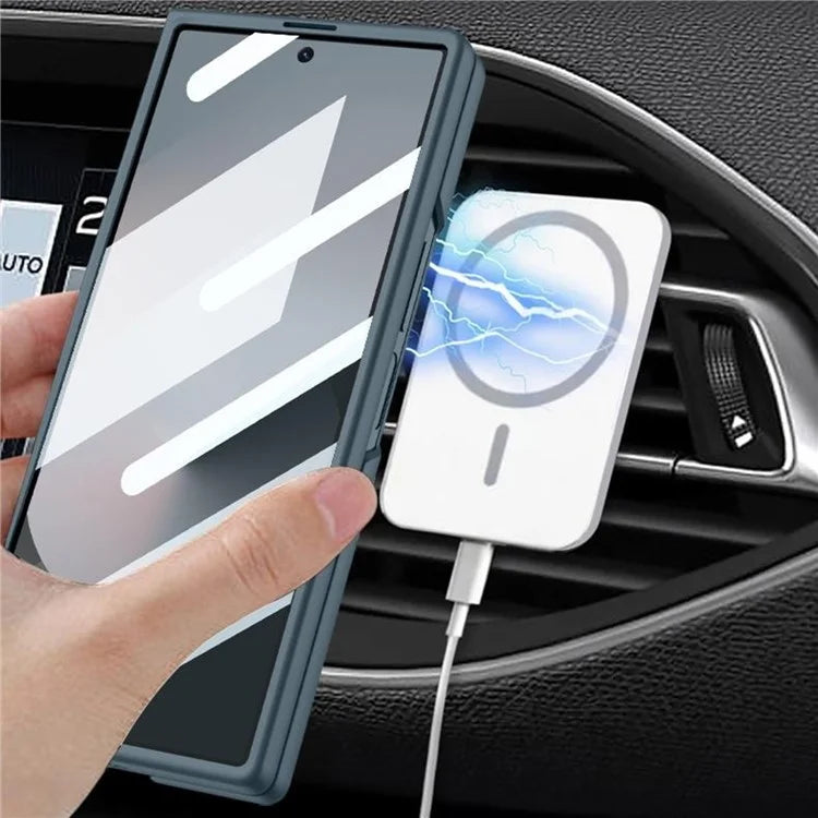 GKK For Samsung Galaxy Z Fold6 5G Kickstand Case Magnetic PC Phone Cover with Screen Film