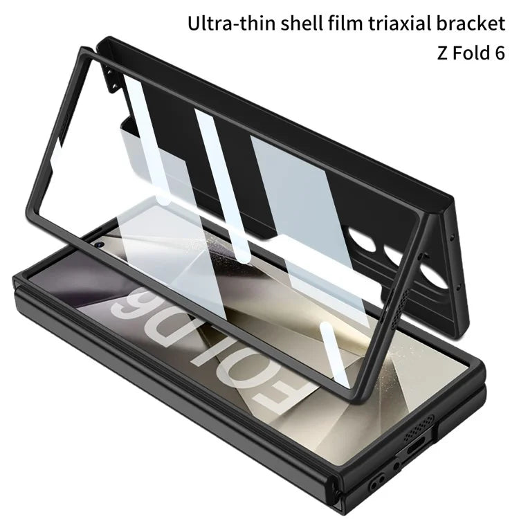 GKK For Samsung Galaxy Z Fold6 5G Case Hard PC Shockproof Phone Cover with Screen Film