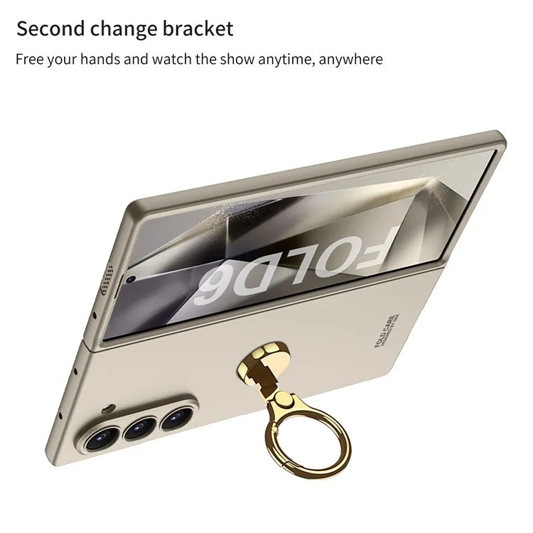 GKK For Samsung Galaxy Z Fold6 5G Case Hard PC Shockproof Phone Cover with Screen Film