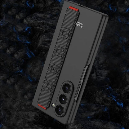 GKK For Samsung Galaxy Z Fold6 5G Case Band Strap Hard PC Phone Cover with Screen Film